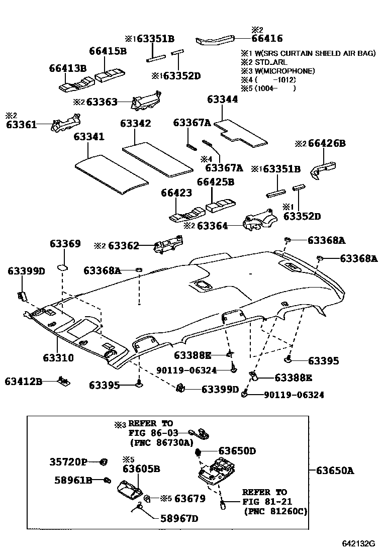 6402 — ROOF HEADLINING & SILENCER PAD