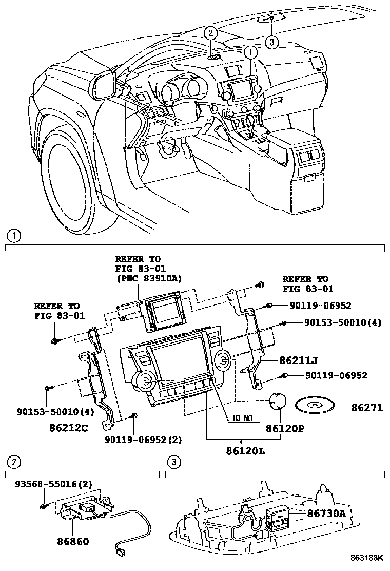 8603 — NAVIGATION & FRONT MONITOR DISPLAY