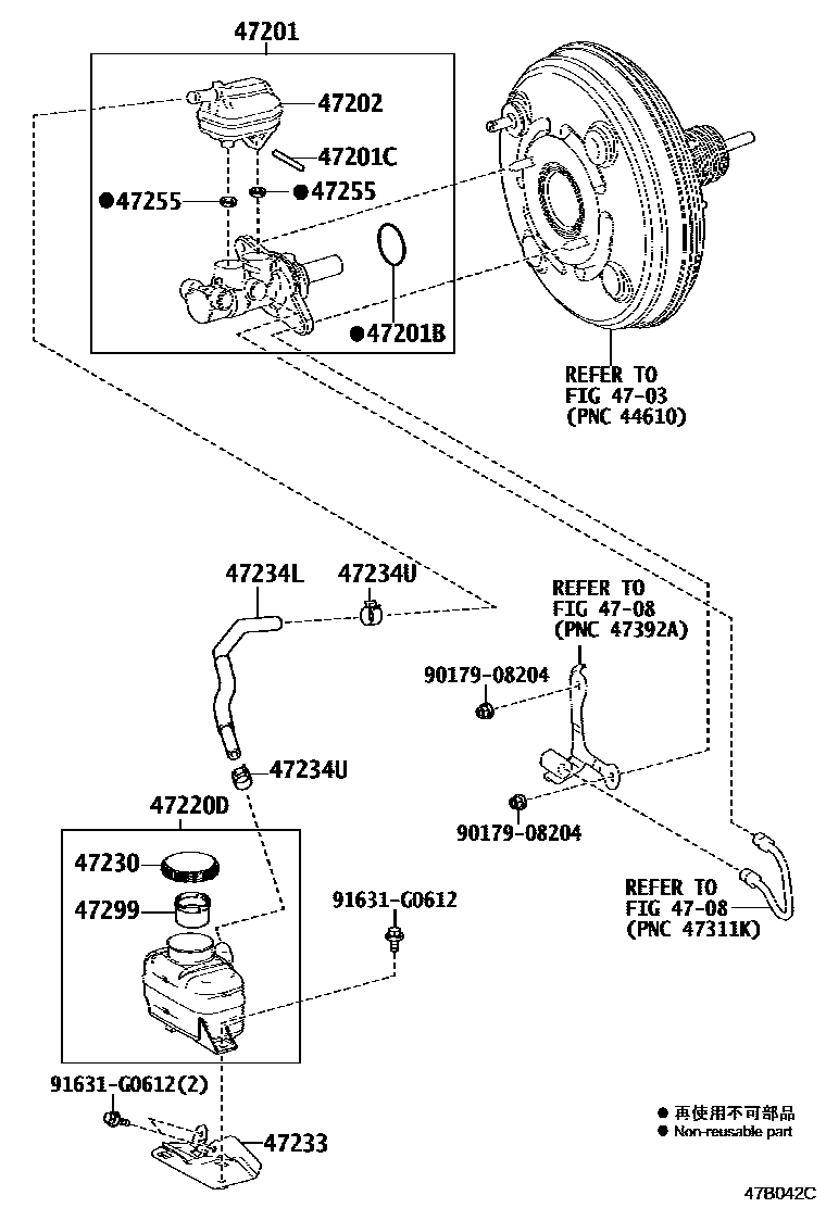4702 — BRAKE MASTER CYLINDER