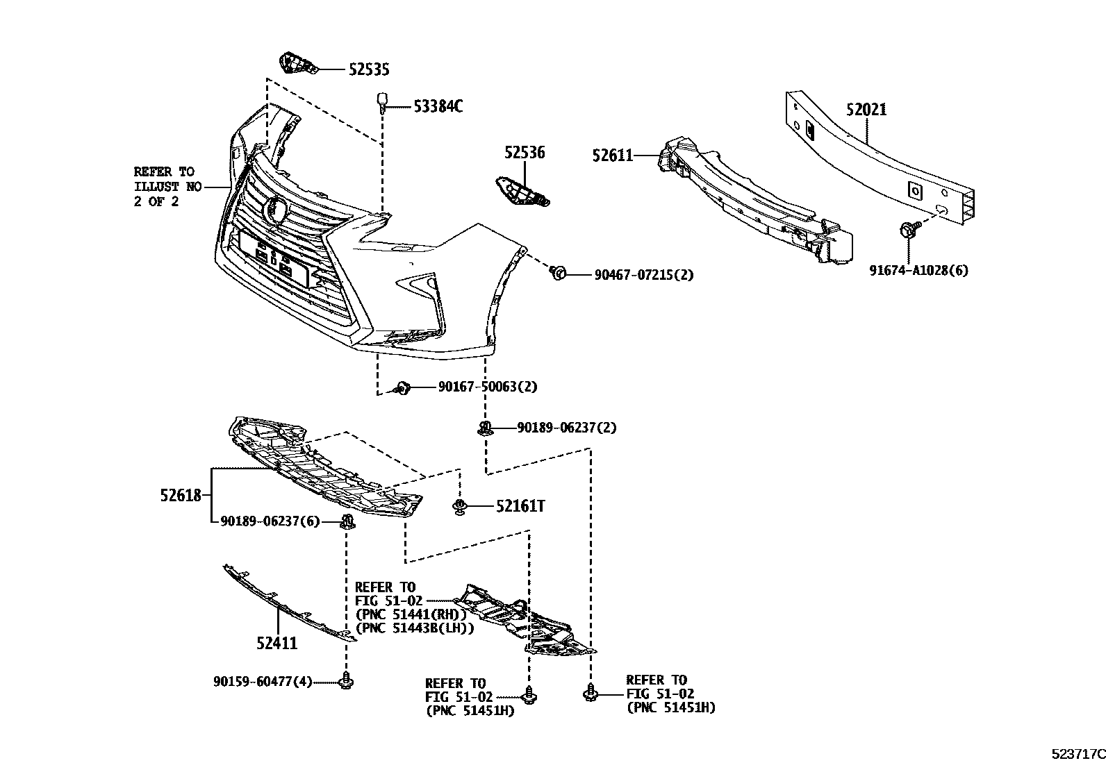 5201 — FRONT BUMPER & BUMPER STAY