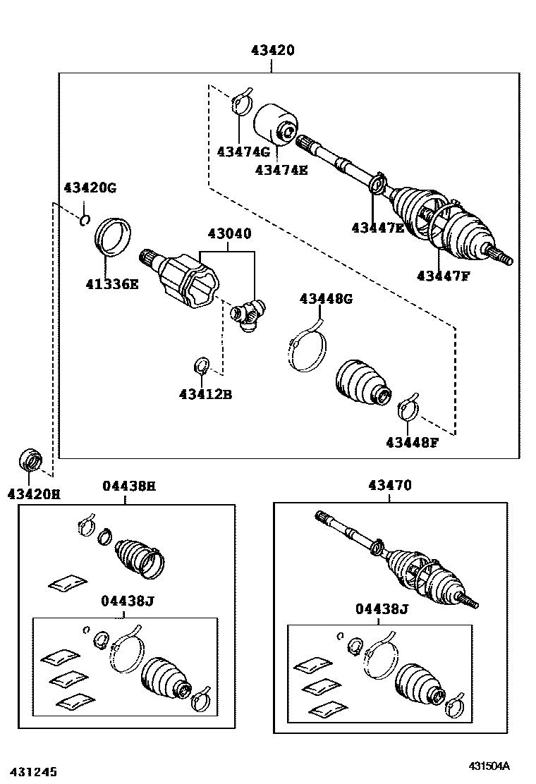 4302 — FRONT DRIVE SHAFT