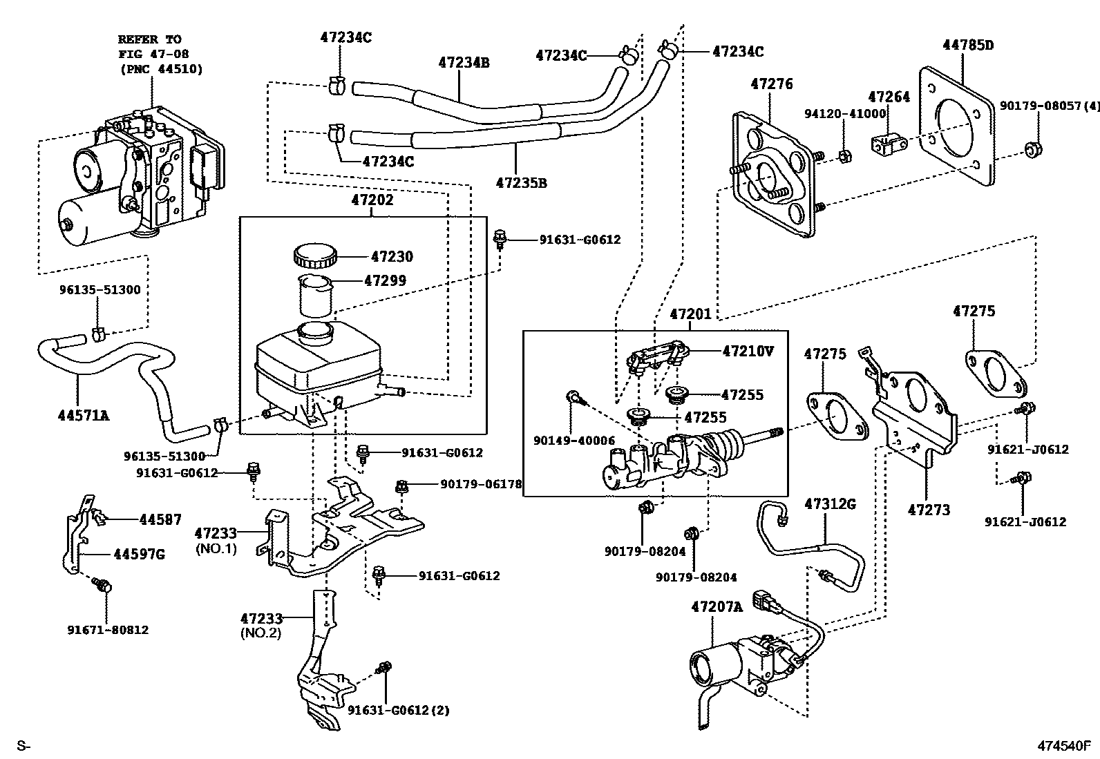 4702 — BRAKE MASTER CYLINDER