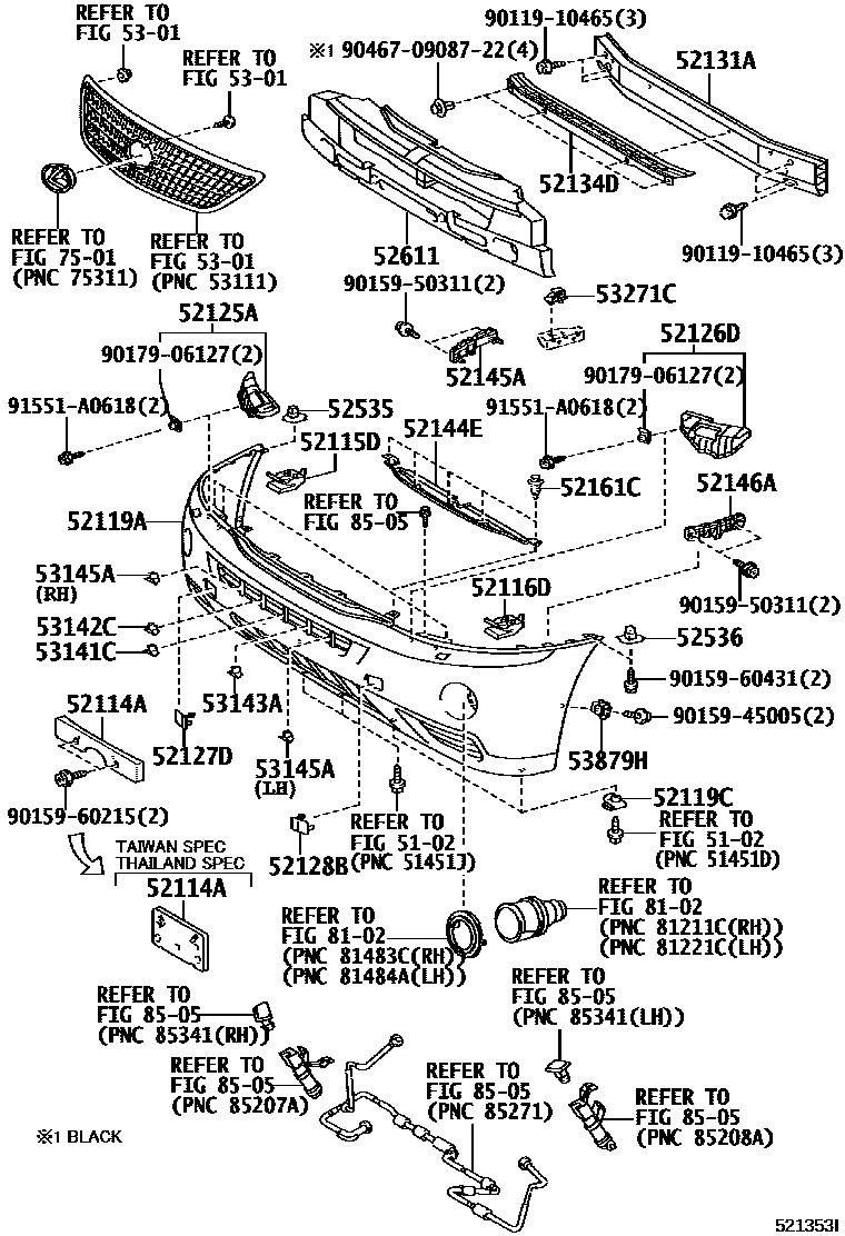 5201 — FRONT BUMPER & BUMPER STAY
