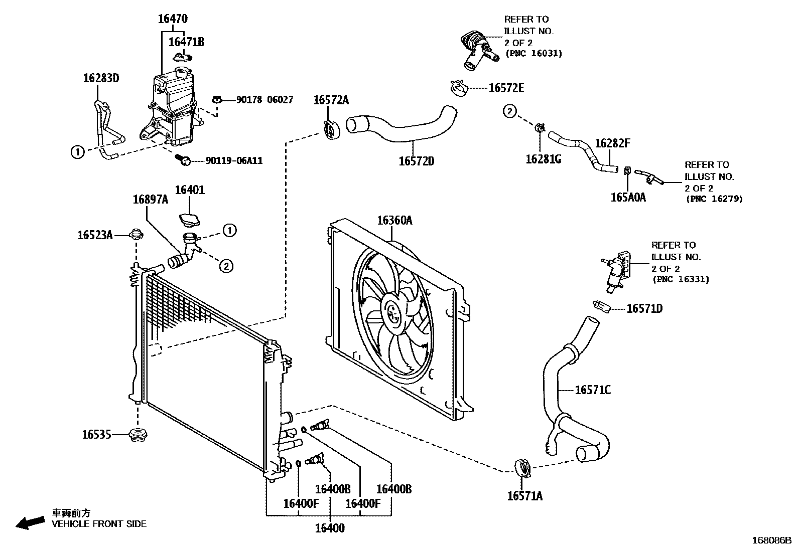 1603 — RADIATOR & WATER OUTLET