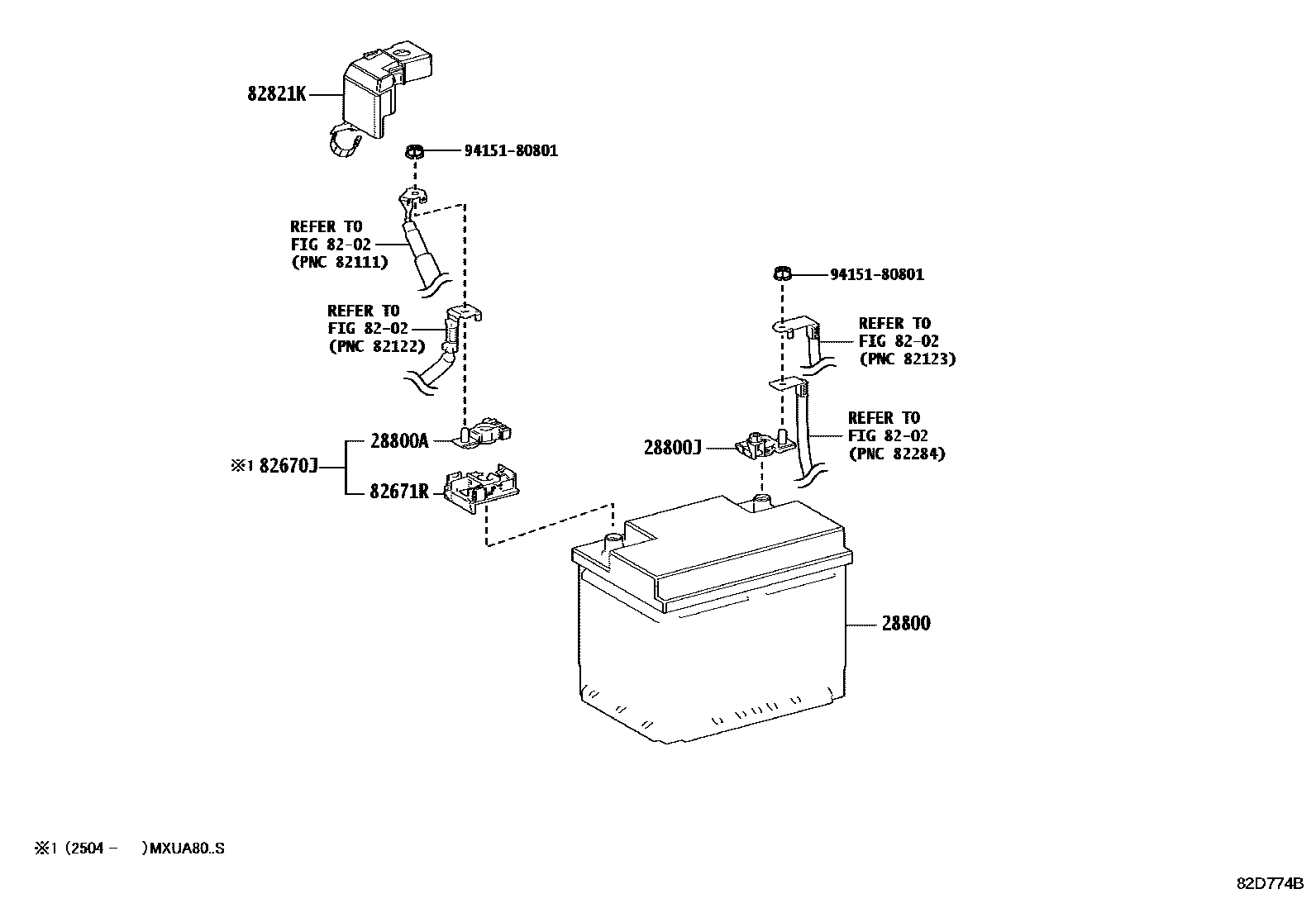 8201 — BATTERY & BATTERY CABLE
