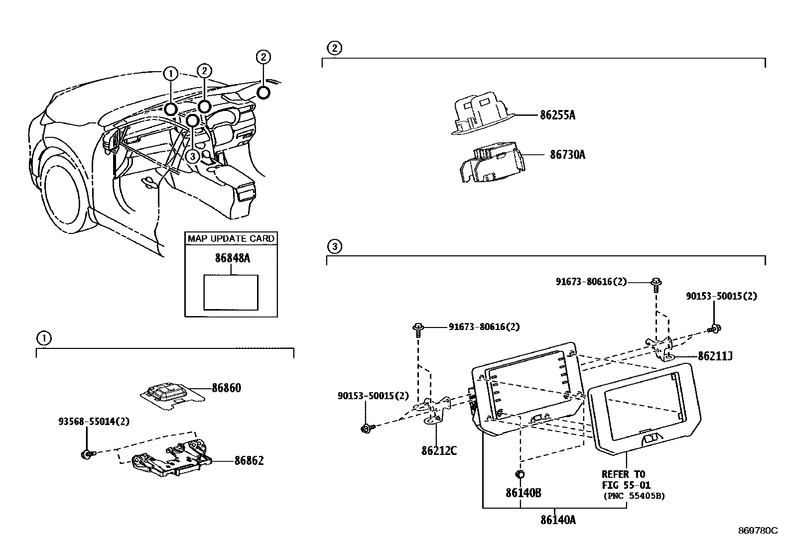 8603 — NAVIGATION & FRONT MONITOR DISPLAY