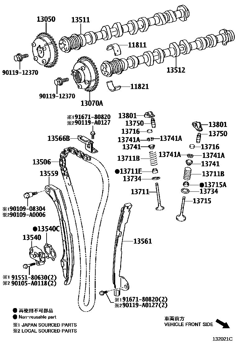 1302 — CAMSHAFT & VALVE
