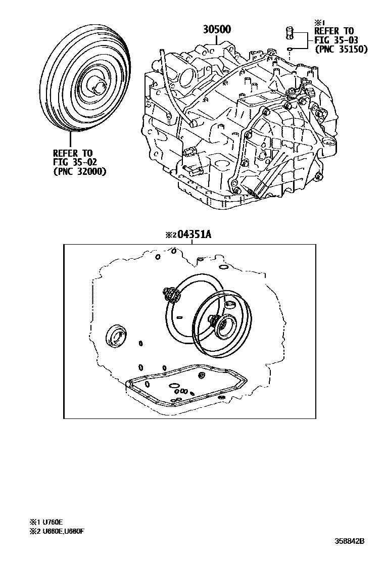 3501 — TRANSAXLE OR TRANSMISSION ASSY & GASKET KIT (ATM)