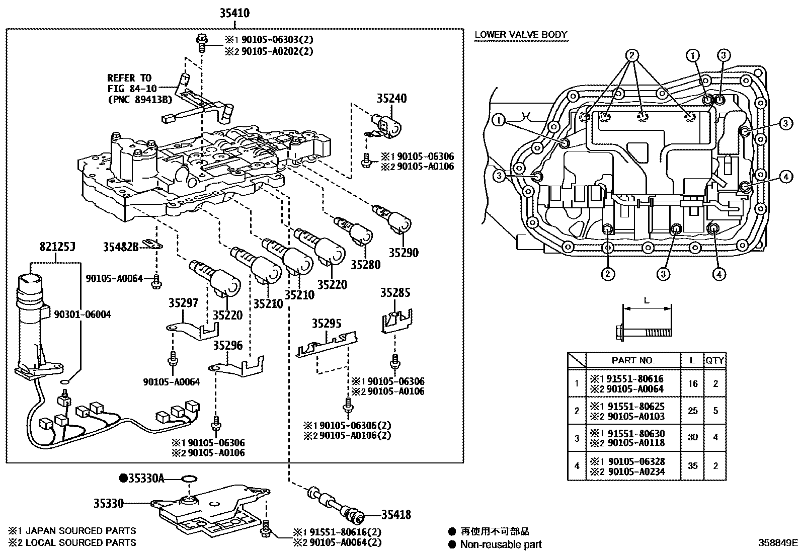 3512 — VALVE BODY & OIL STRAINER (ATM)