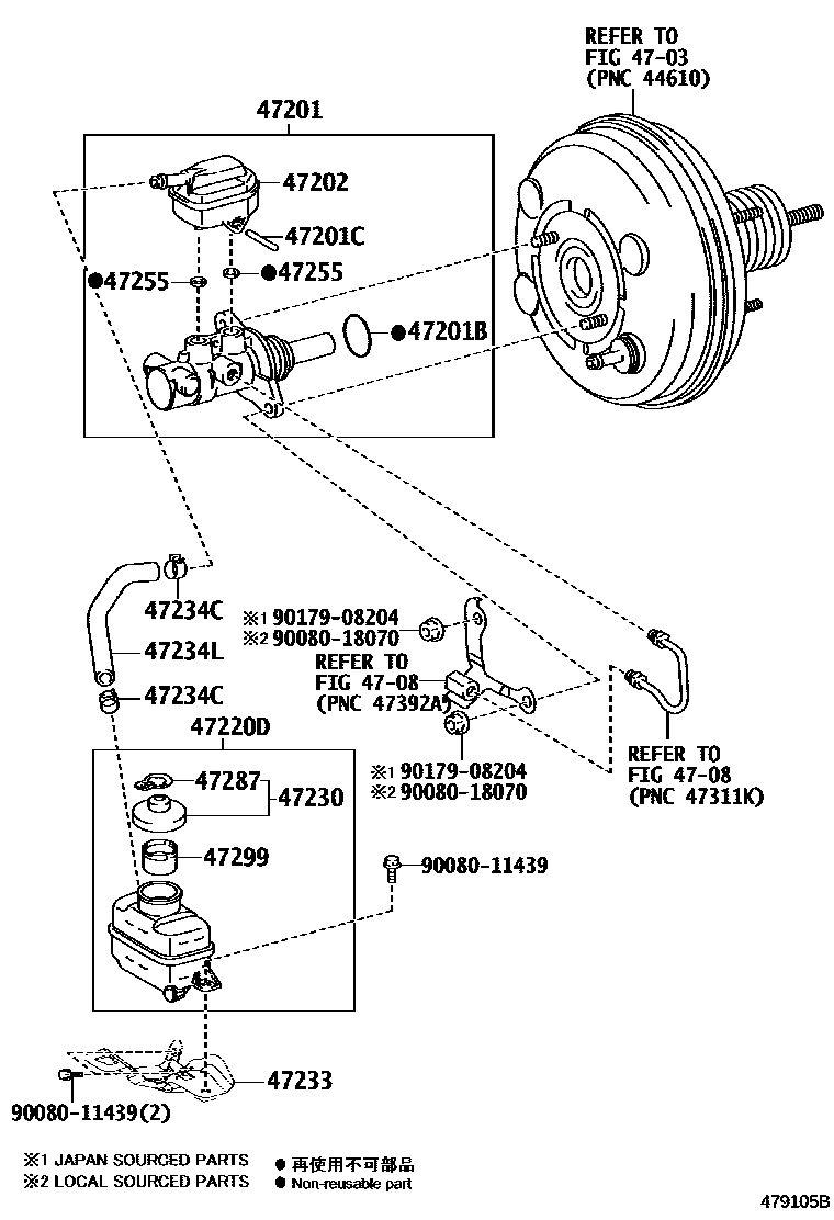 4702 — BRAKE MASTER CYLINDER