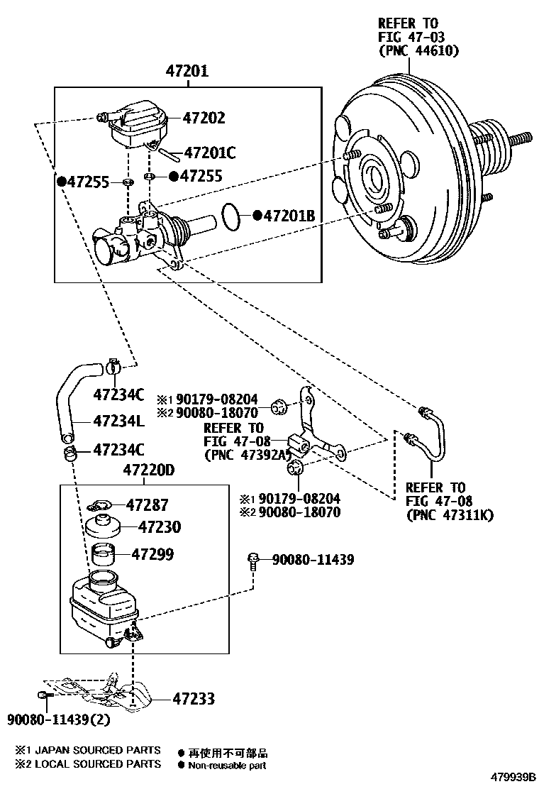 4702 — BRAKE MASTER CYLINDER