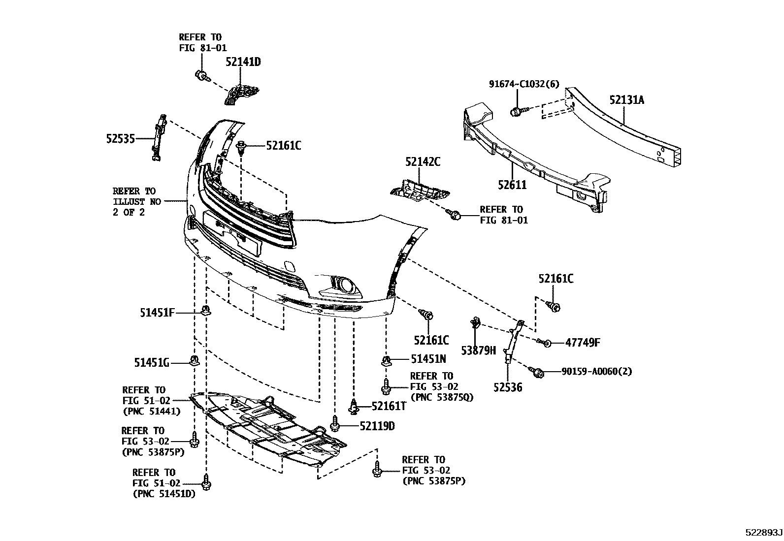 5201 — FRONT BUMPER & BUMPER STAY