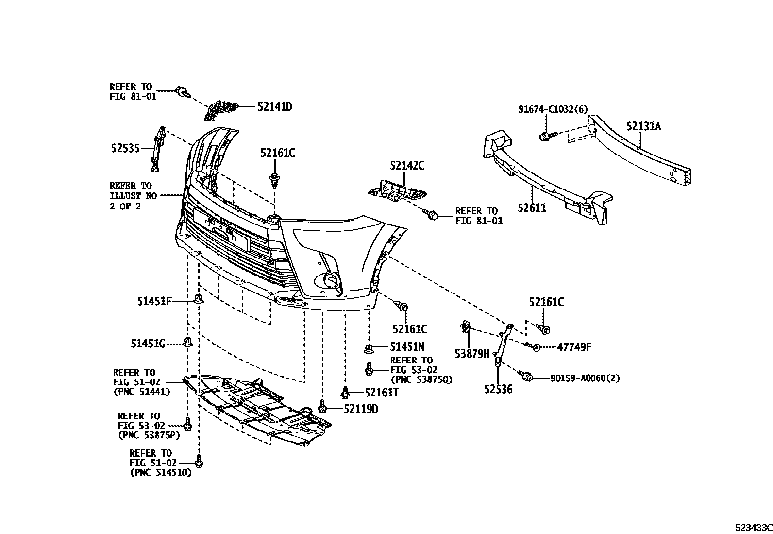 5201 — FRONT BUMPER & BUMPER STAY