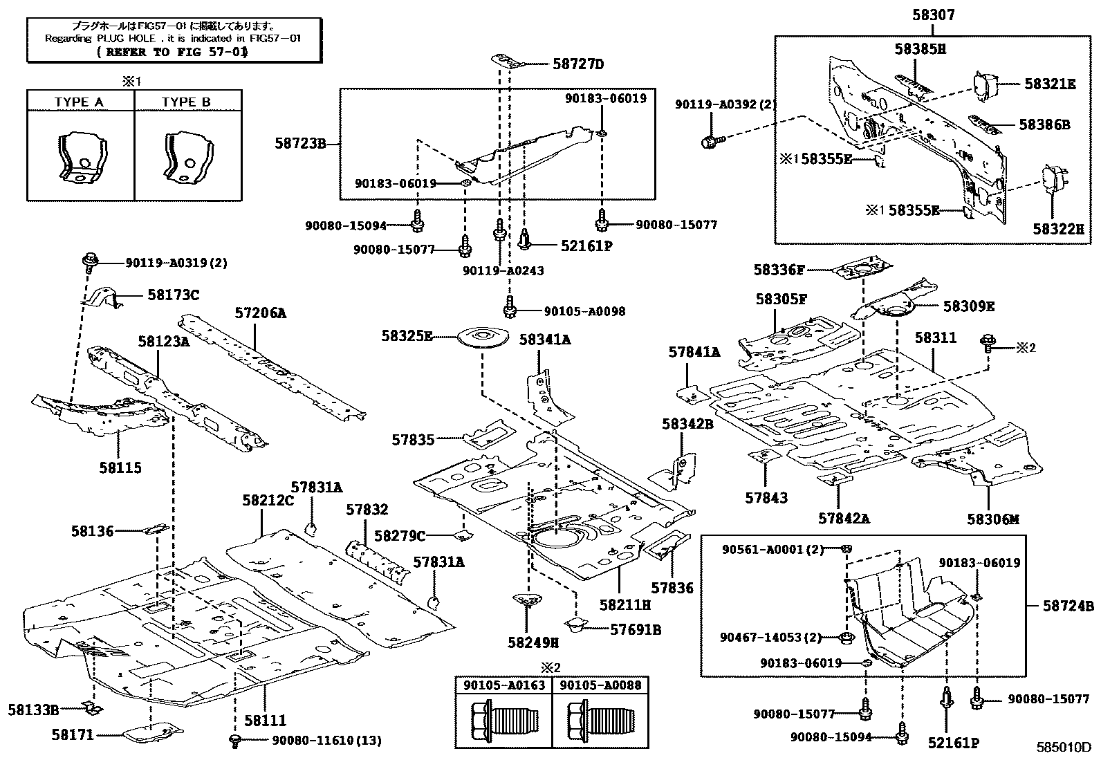 5801 — FLOOR PAN & LOWER BACK PANEL