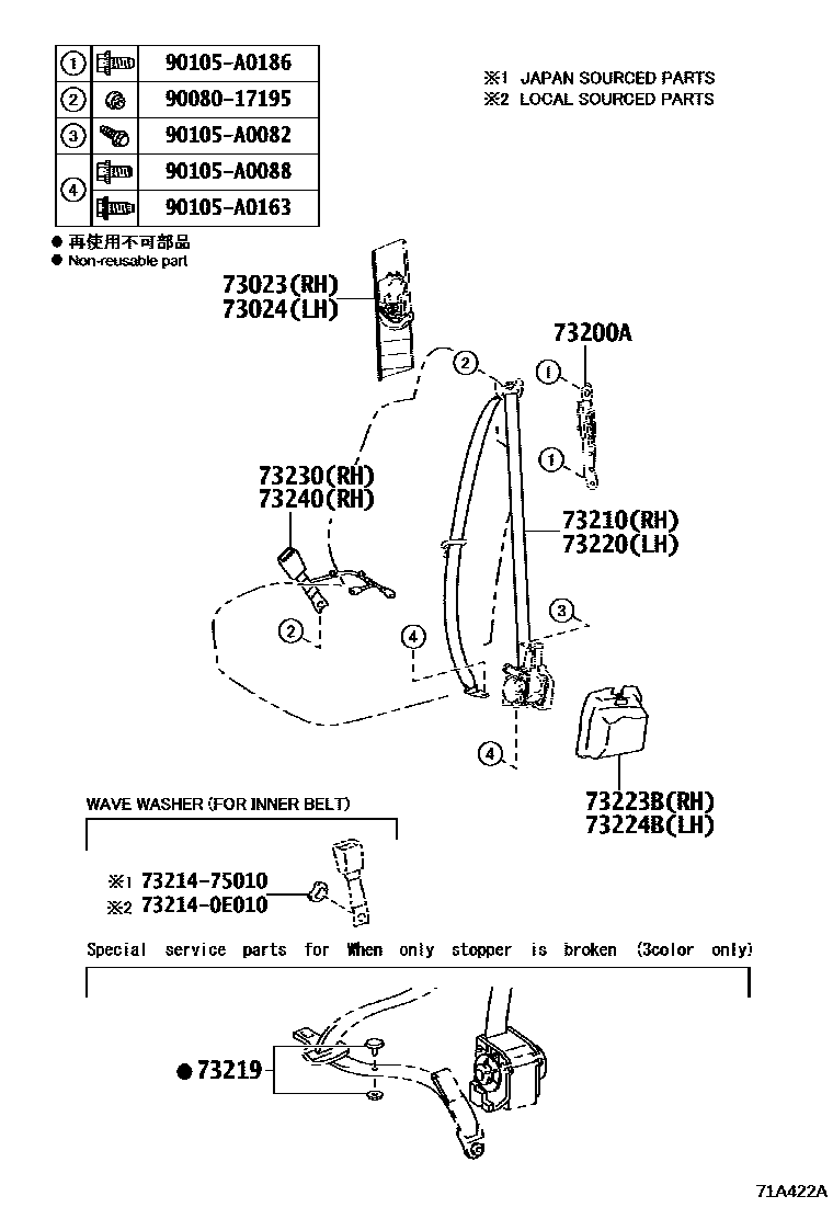 7104 — SEAT BELT & CHILD RESTRAINT SEAT
