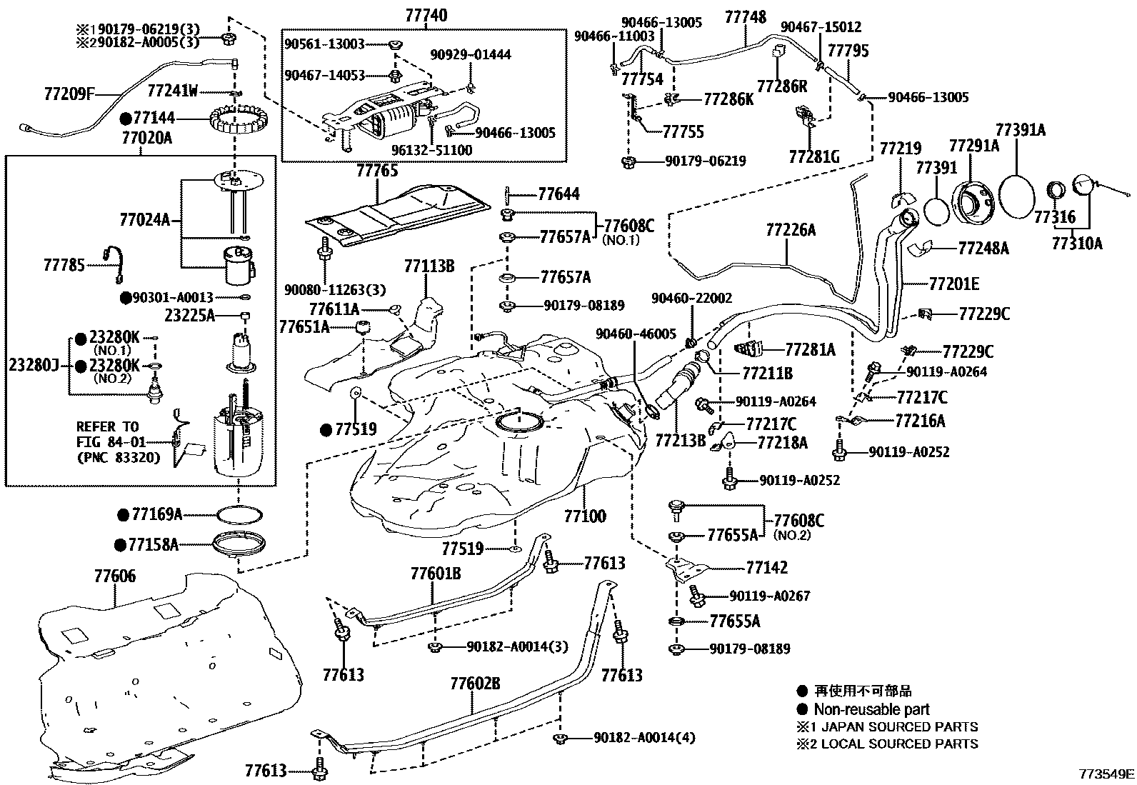 7701 — FUEL TANK & TUBE