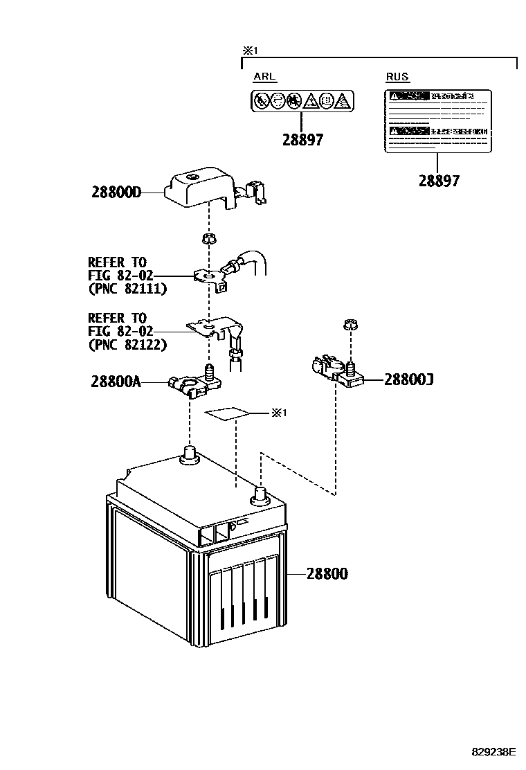 8201 — BATTERY & BATTERY CABLE