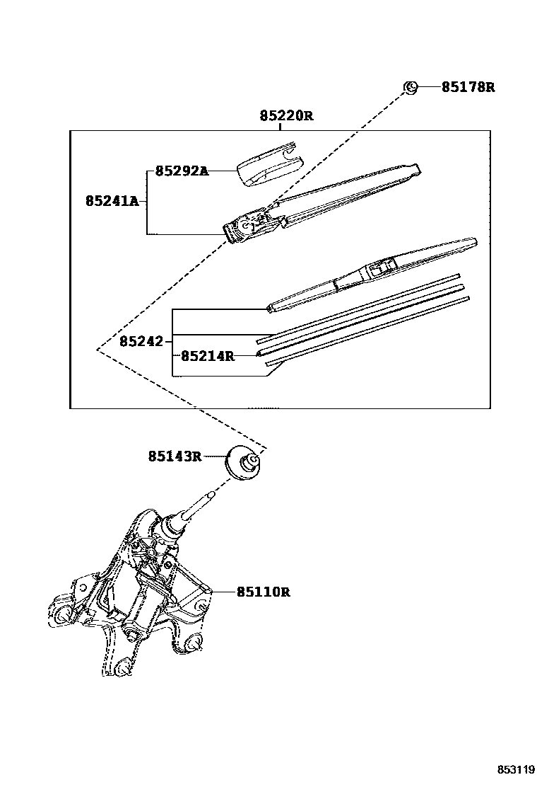 8502 — REAR WIPER