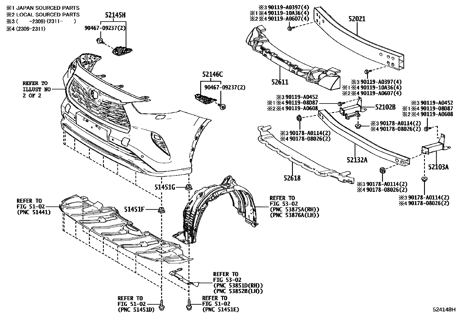 5201 — FRONT BUMPER & BUMPER STAY