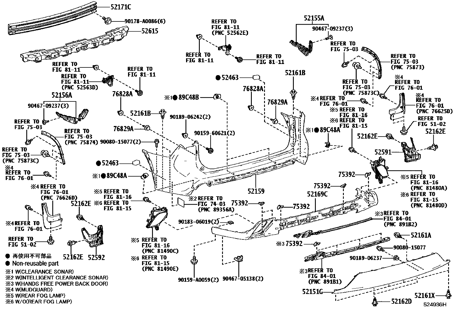 5202 — REAR BUMPER & BUMPER STAY