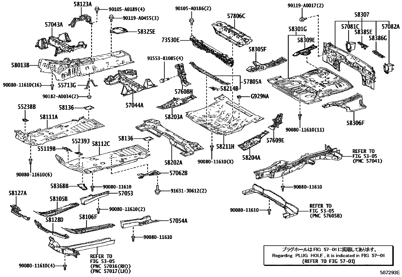 5801 — FLOOR PAN & LOWER BACK PANEL