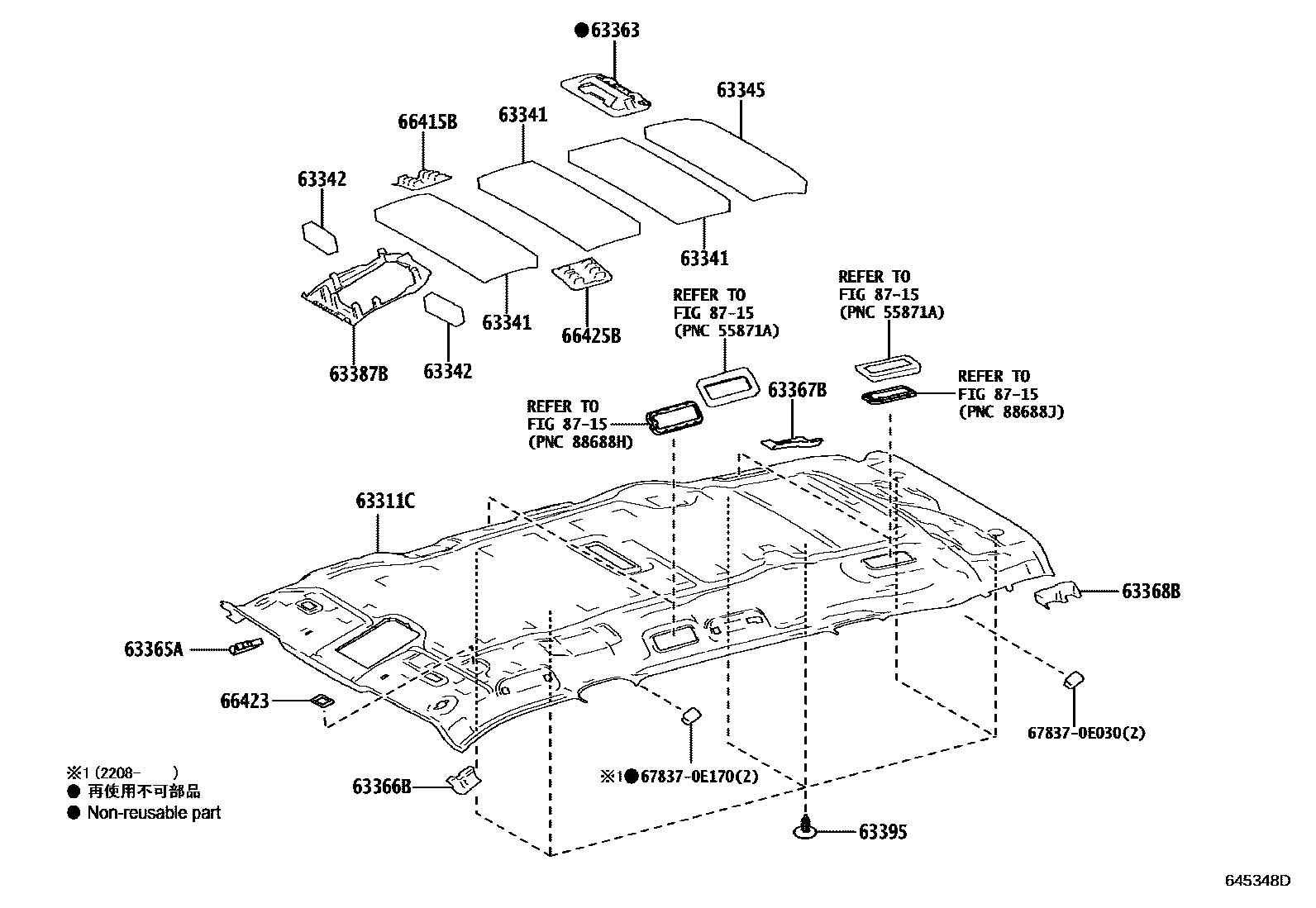 6402 — ROOF HEADLINING & SILENCER PAD