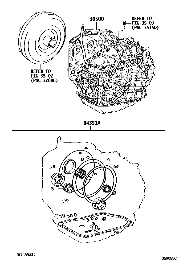 3501 — TRANSAXLE OR TRANSMISSION ASSY & GASKET KIT (ATM)