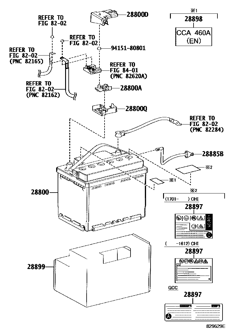 8201 — BATTERY & BATTERY CABLE