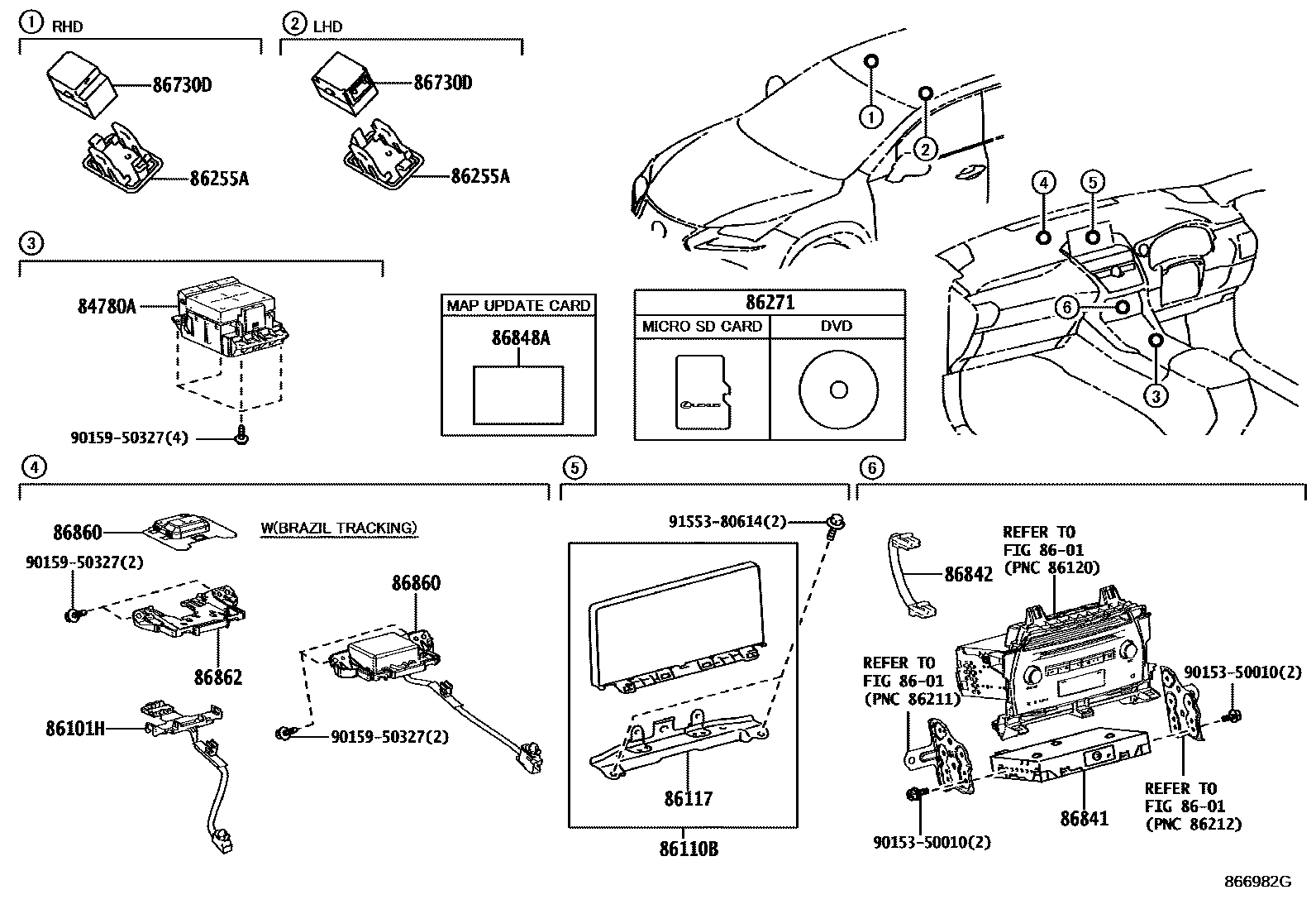 8603 — NAVIGATION & FRONT MONITOR DISPLAY
