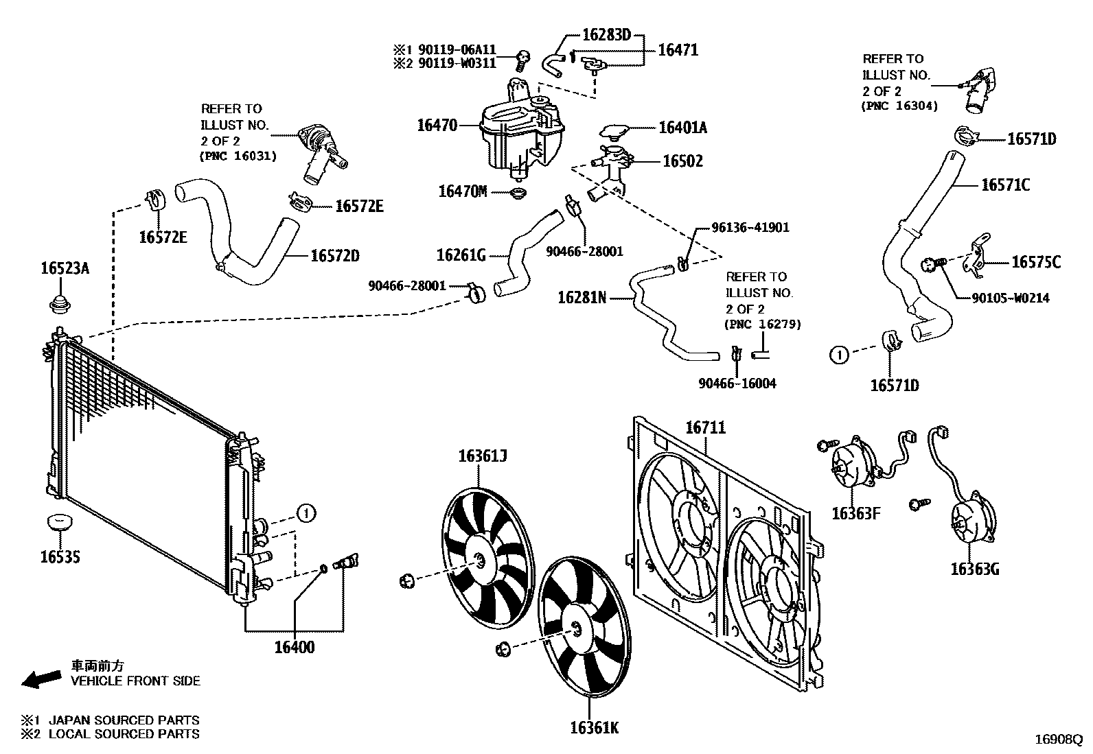 1603 — RADIATOR & WATER OUTLET