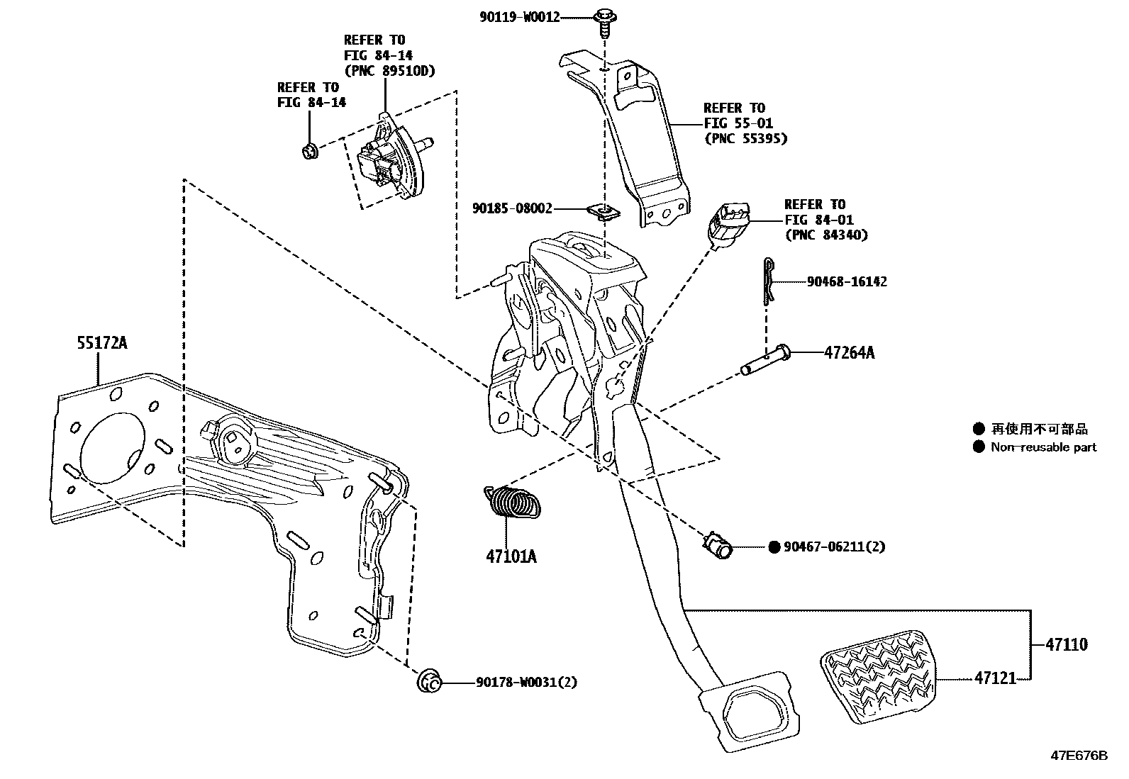 4701 — BRAKE PEDAL & BRACKET