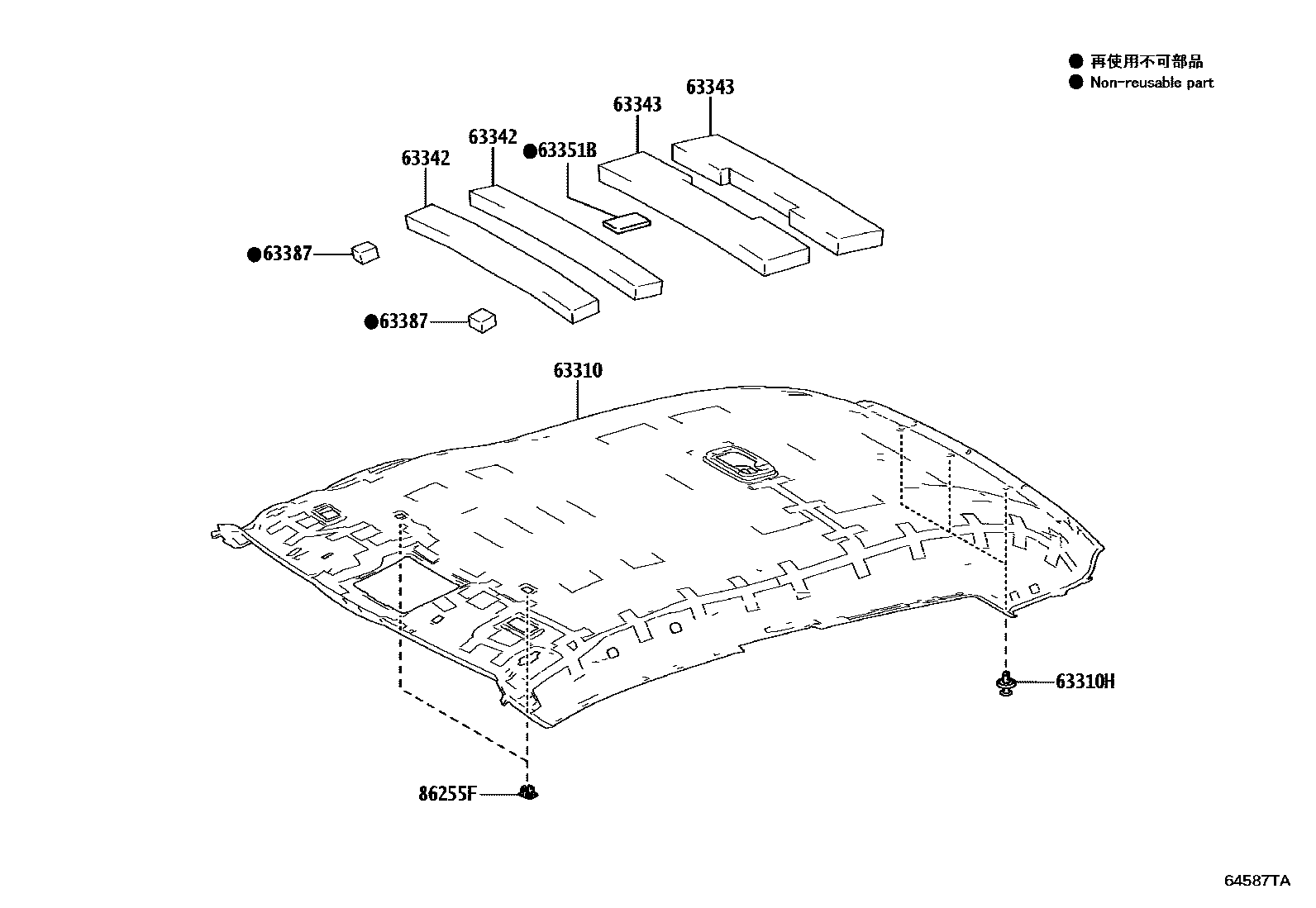 6402 — ROOF HEADLINING & SILENCER PAD