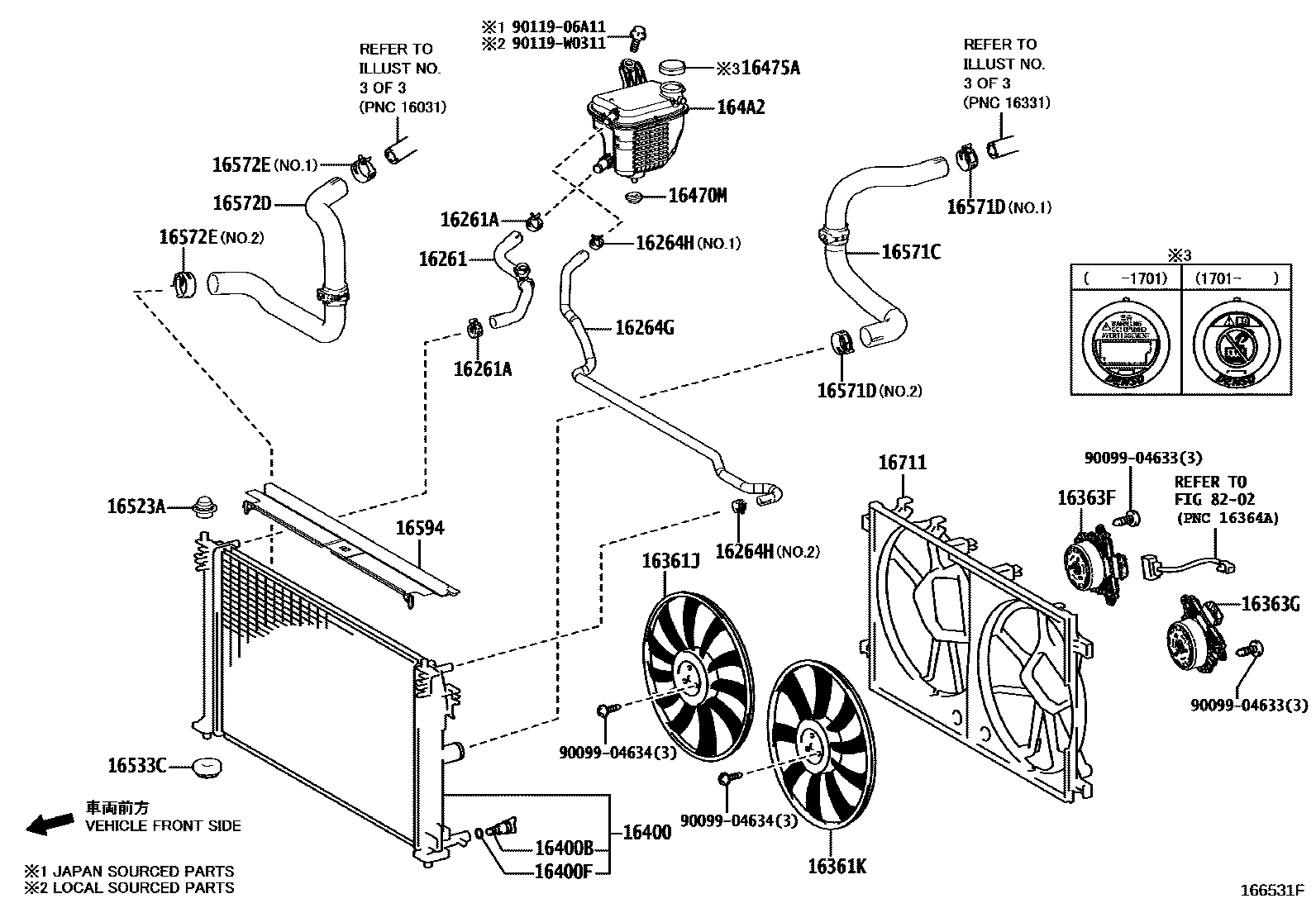 1603 — RADIATOR & WATER OUTLET