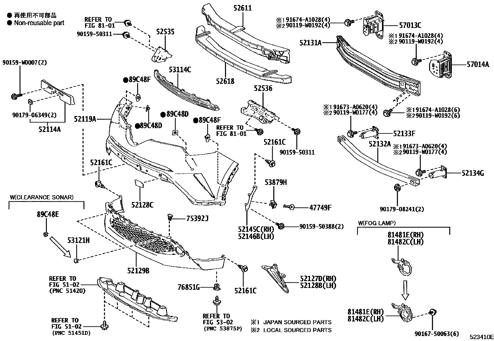 5201 — FRONT BUMPER & BUMPER STAY