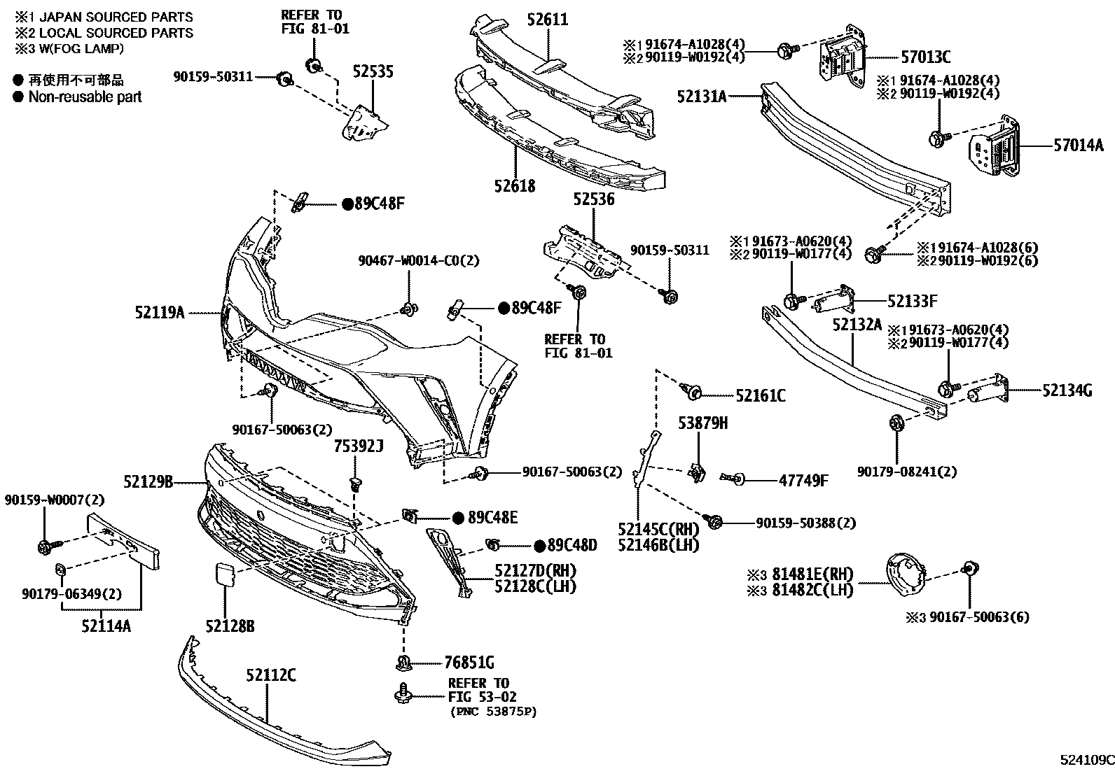 5201 — FRONT BUMPER & BUMPER STAY