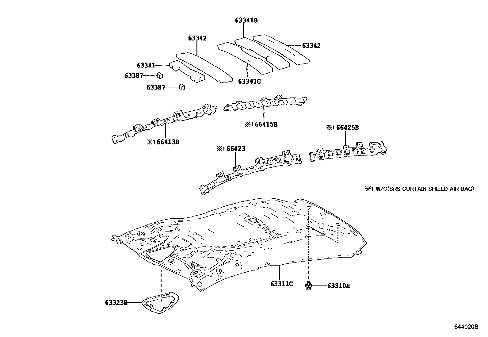 6402 — ROOF HEADLINING & SILENCER PAD