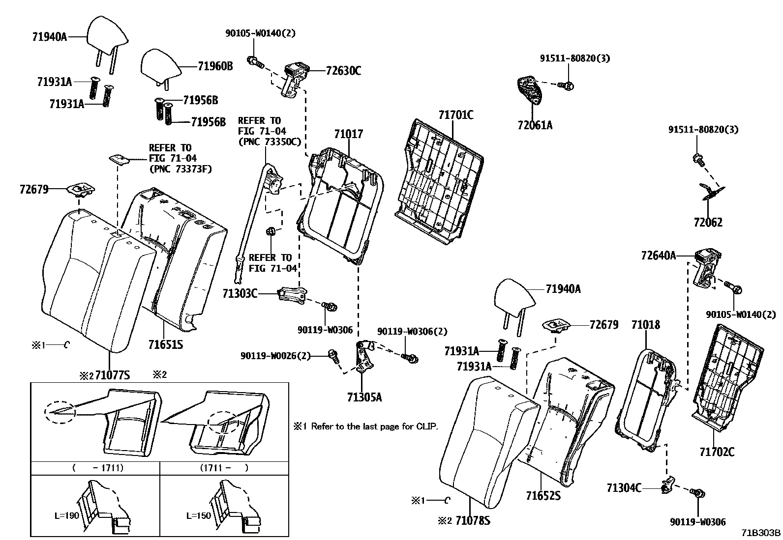 7102 — REAR SEAT & SEAT TRACK
