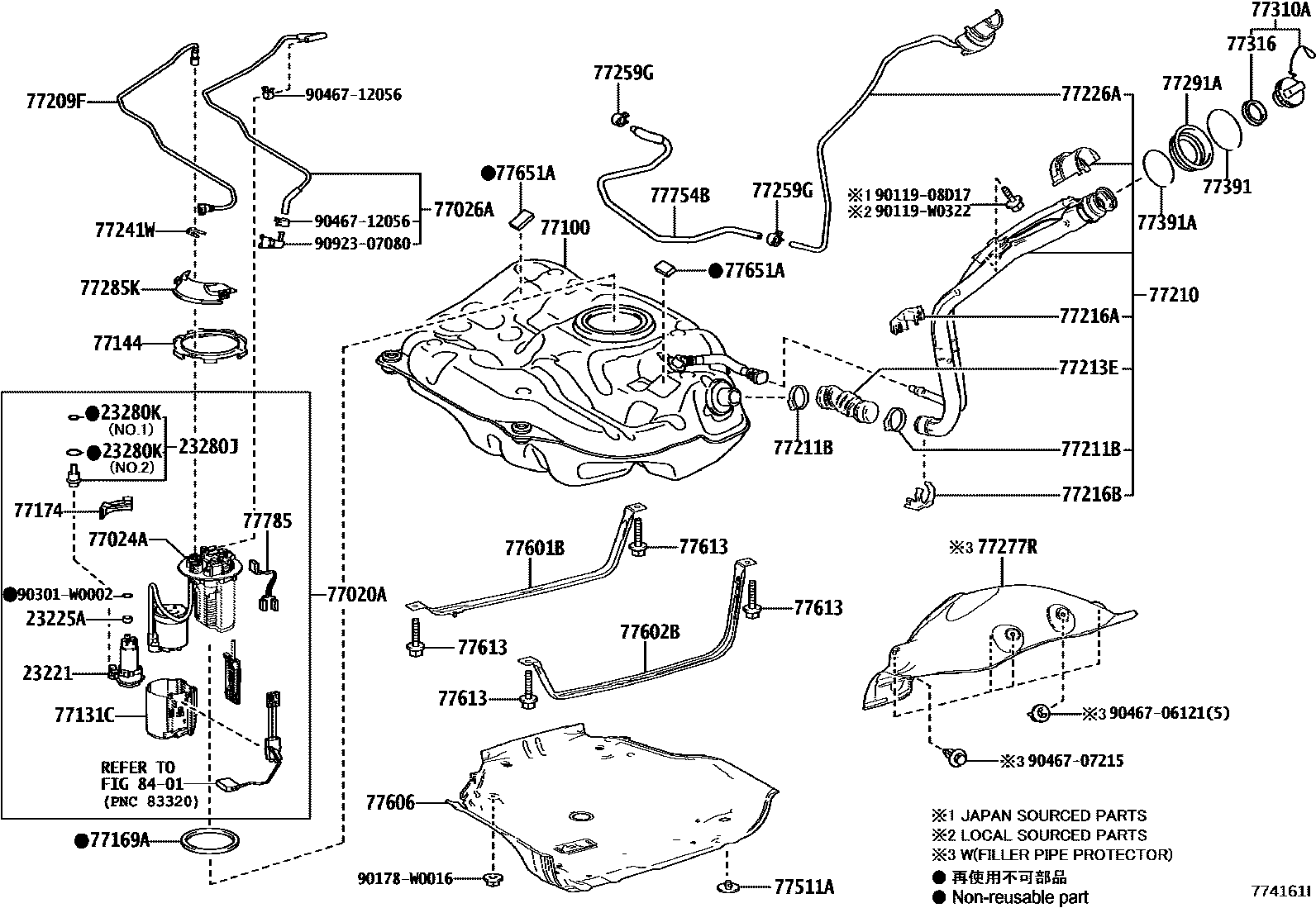 7701 — FUEL TANK & TUBE
