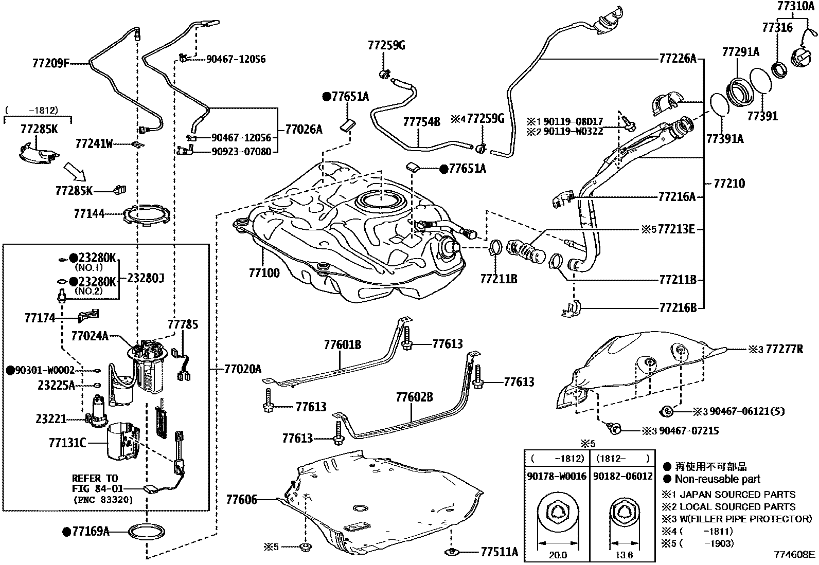 7701 — FUEL TANK & TUBE