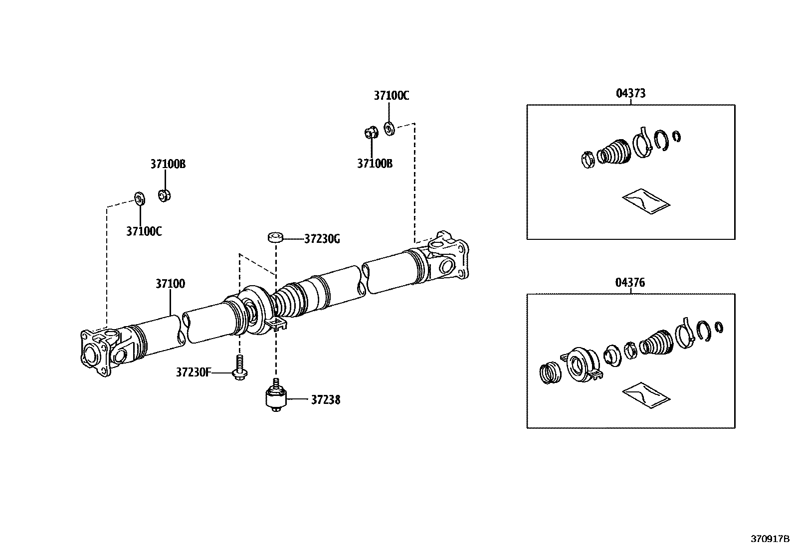 3701 — PROPELLER SHAFT & UNIVERSAL JOINT
