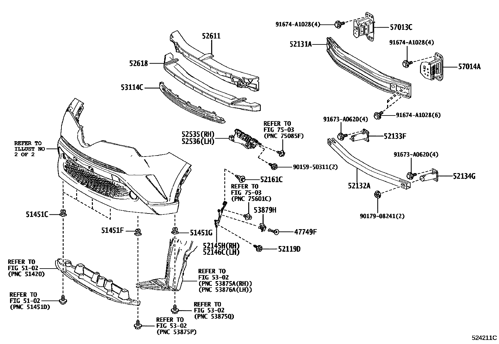 5201 — FRONT BUMPER & BUMPER STAY