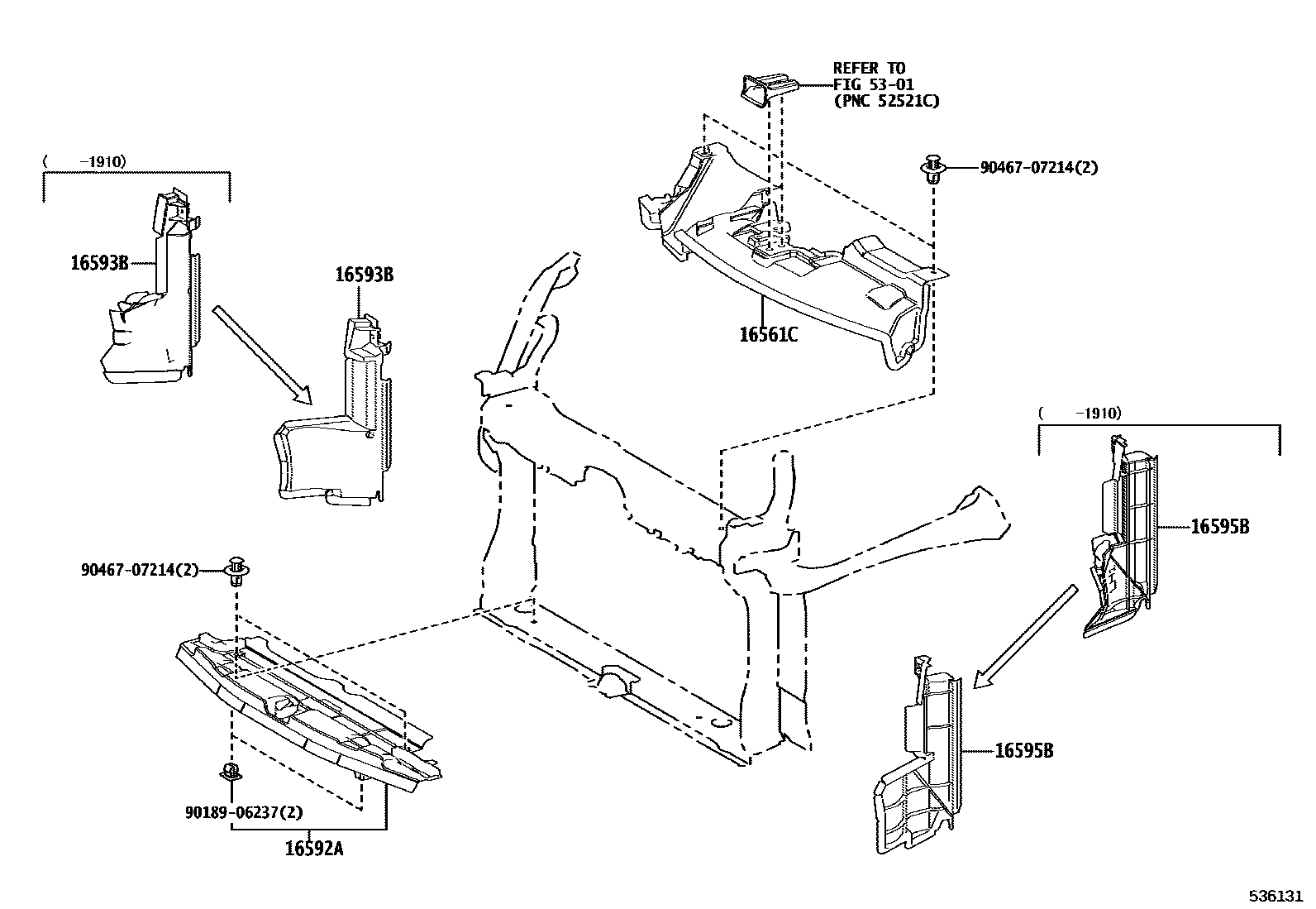 5304 — FRONT FENDER APRON & DASH PANEL