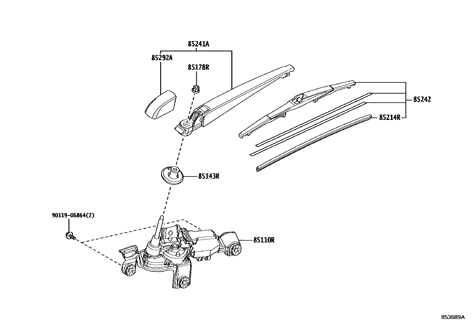 8502 — REAR WIPER