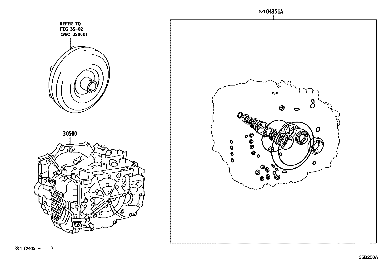3501 — TRANSAXLE OR TRANSMISSION ASSY & GASKET KIT (ATM)