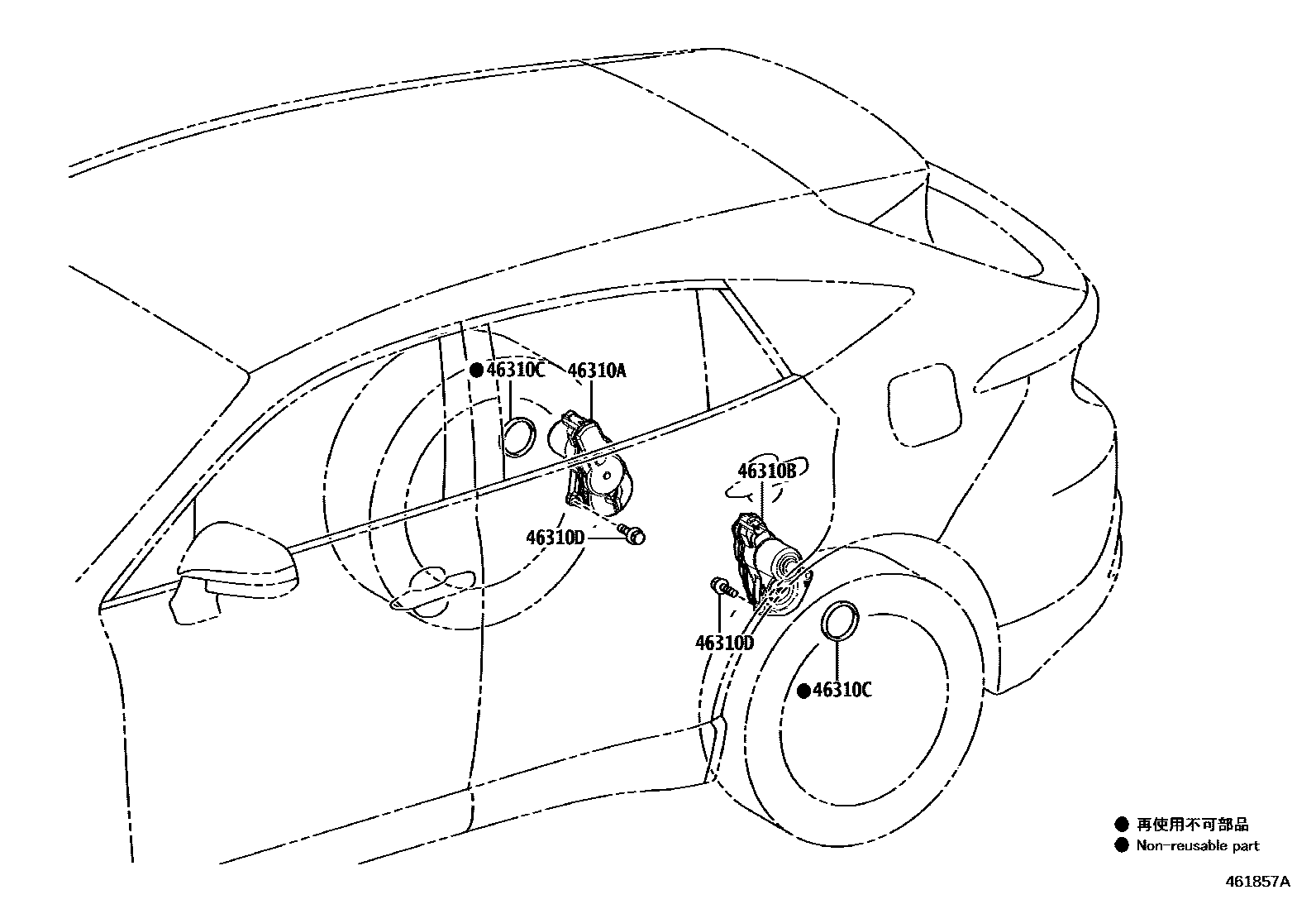 4601 — PARKING BRAKE & CABLE