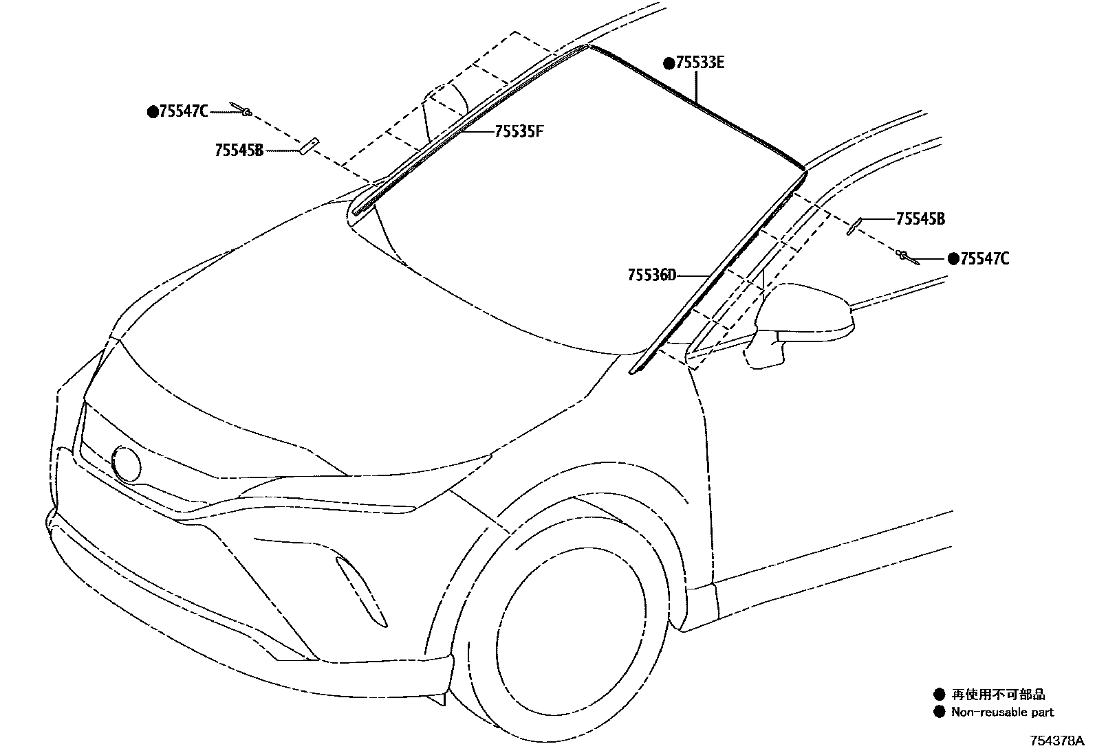 7502 — FRONT MOULDING
