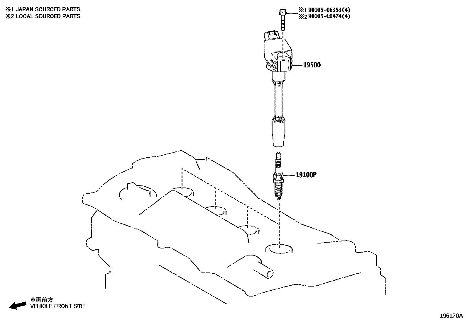 1901 — IGNITION COIL & SPARK PLUG / GLOW PLUG