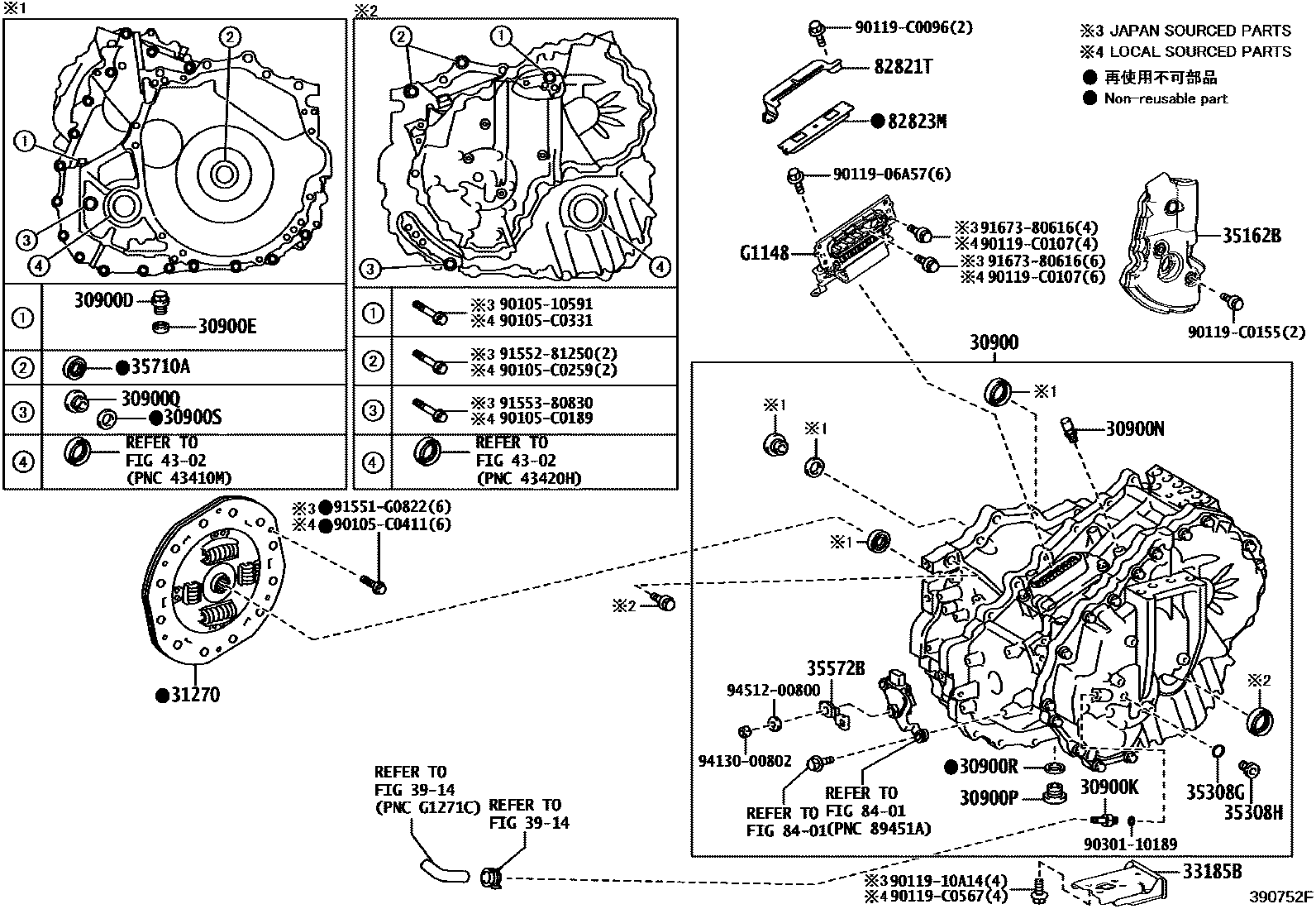 3901 — TRANSAXLE ASSY(HEV OR BEV OR FCEV)