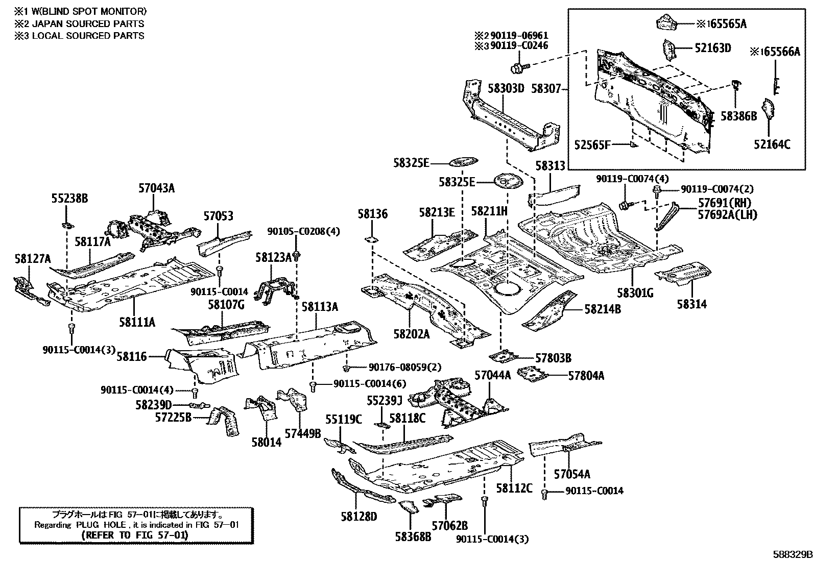 5801 — FLOOR PAN & LOWER BACK PANEL