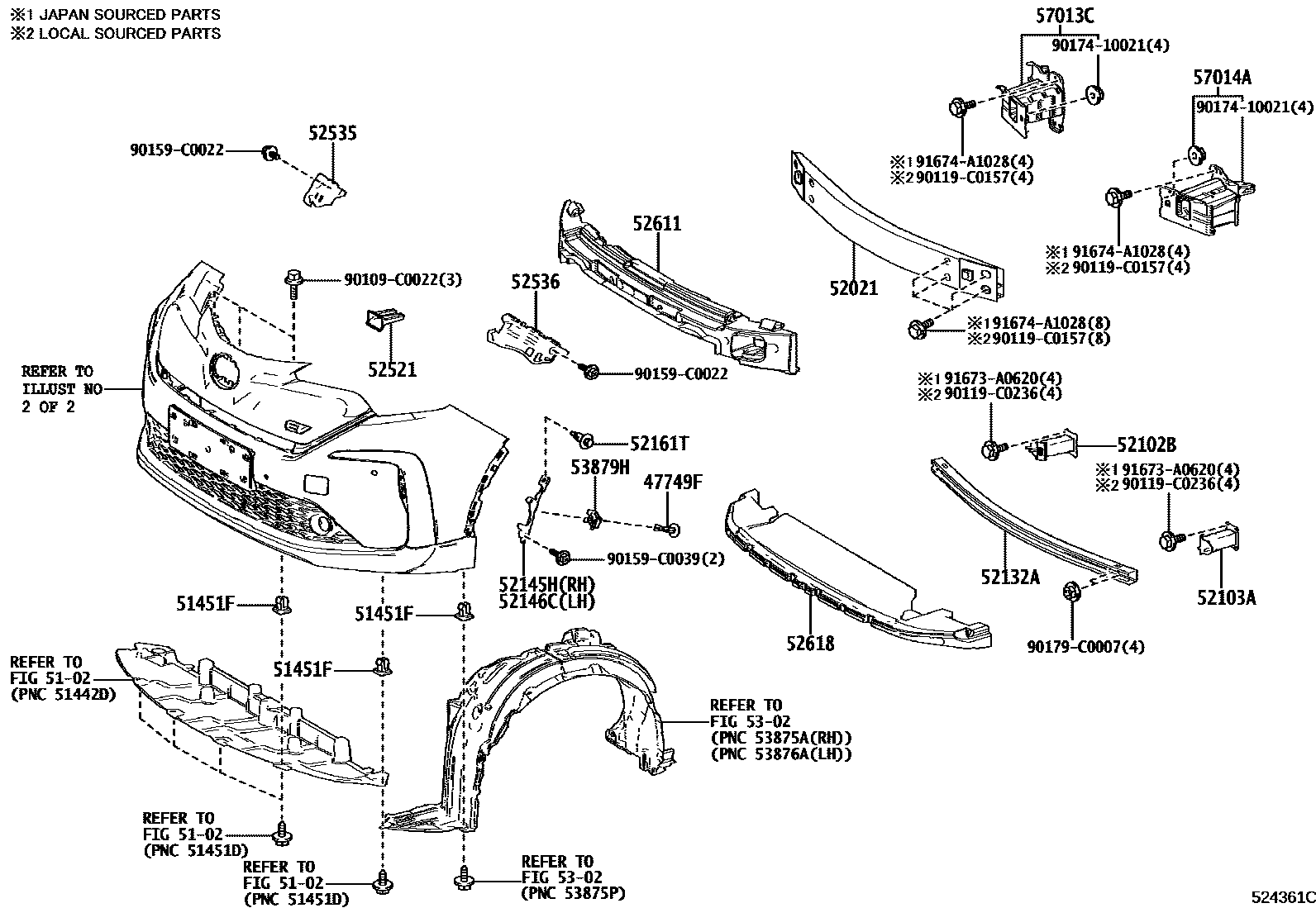 5201 — FRONT BUMPER & BUMPER STAY